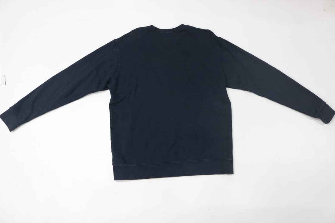 백넘버 빈티지 리퍼비시 레터링 네이비 맨투맨 (M) 상품이미지6