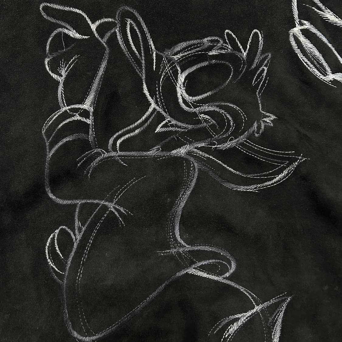 90’s ICEBERG 도널드덕 리얼 스웨이드 자켓  상품이미지4