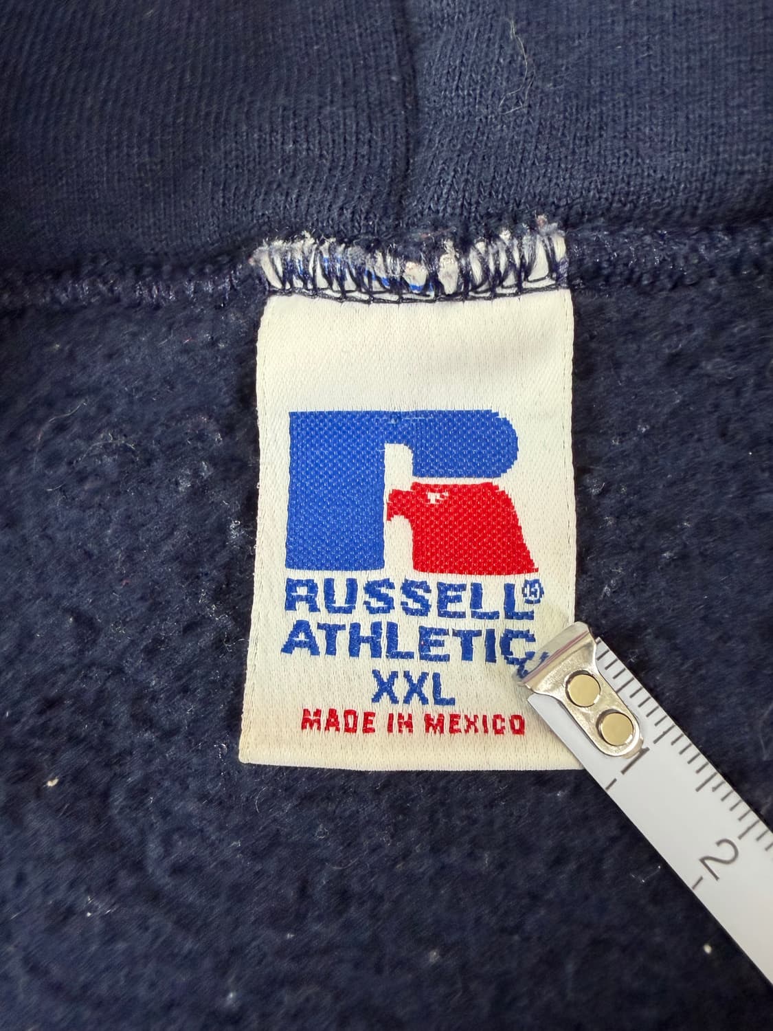90s Russell Zip Up Hoodie (navy) 상품이미지3