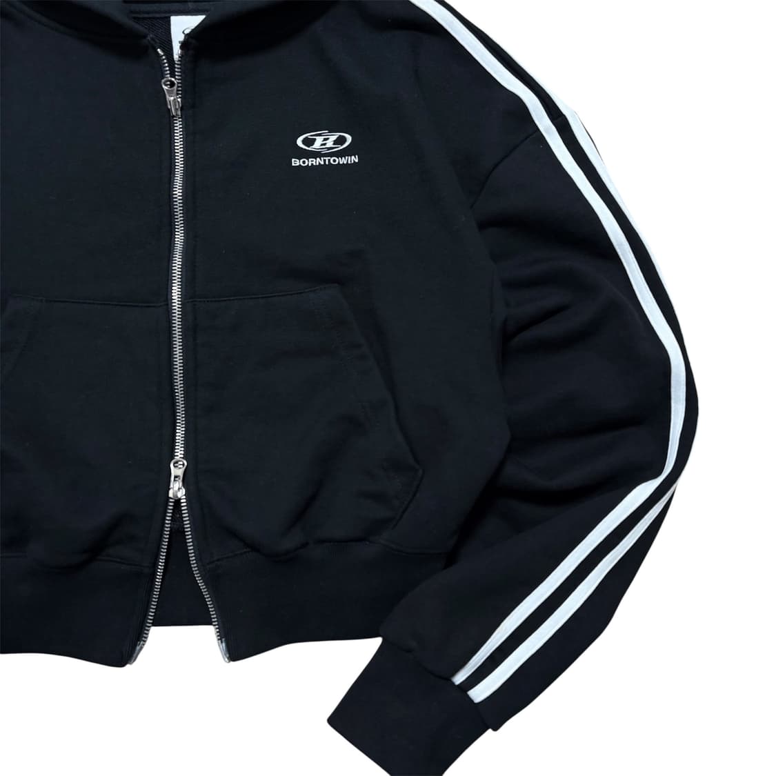 본투윈 크롭 후드집업 상품이미지3