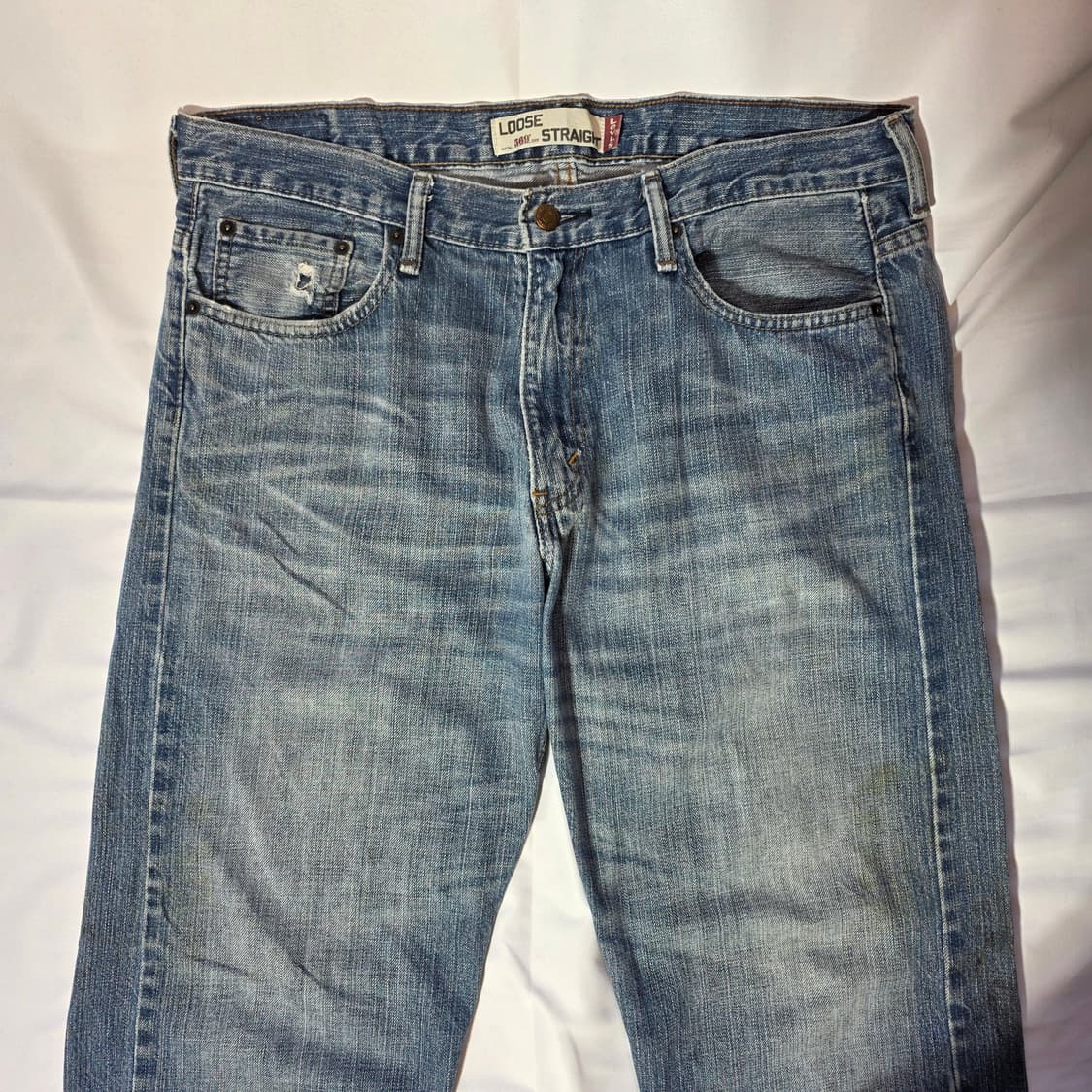 [W34L32]00s 리바이스 569 루즈 스트레이트핏 데님팬츠 상품이미지2