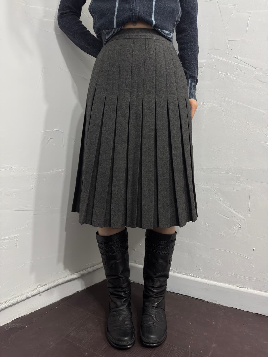 givenchy pleats wool skirt 상품이미지4