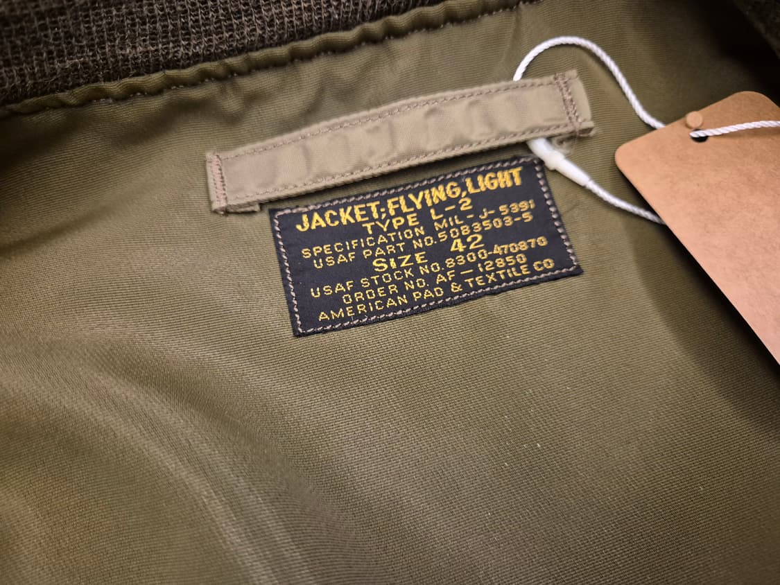 버즈릭슨 TYPE L-2B 플라이트 자켓 상품이미지9