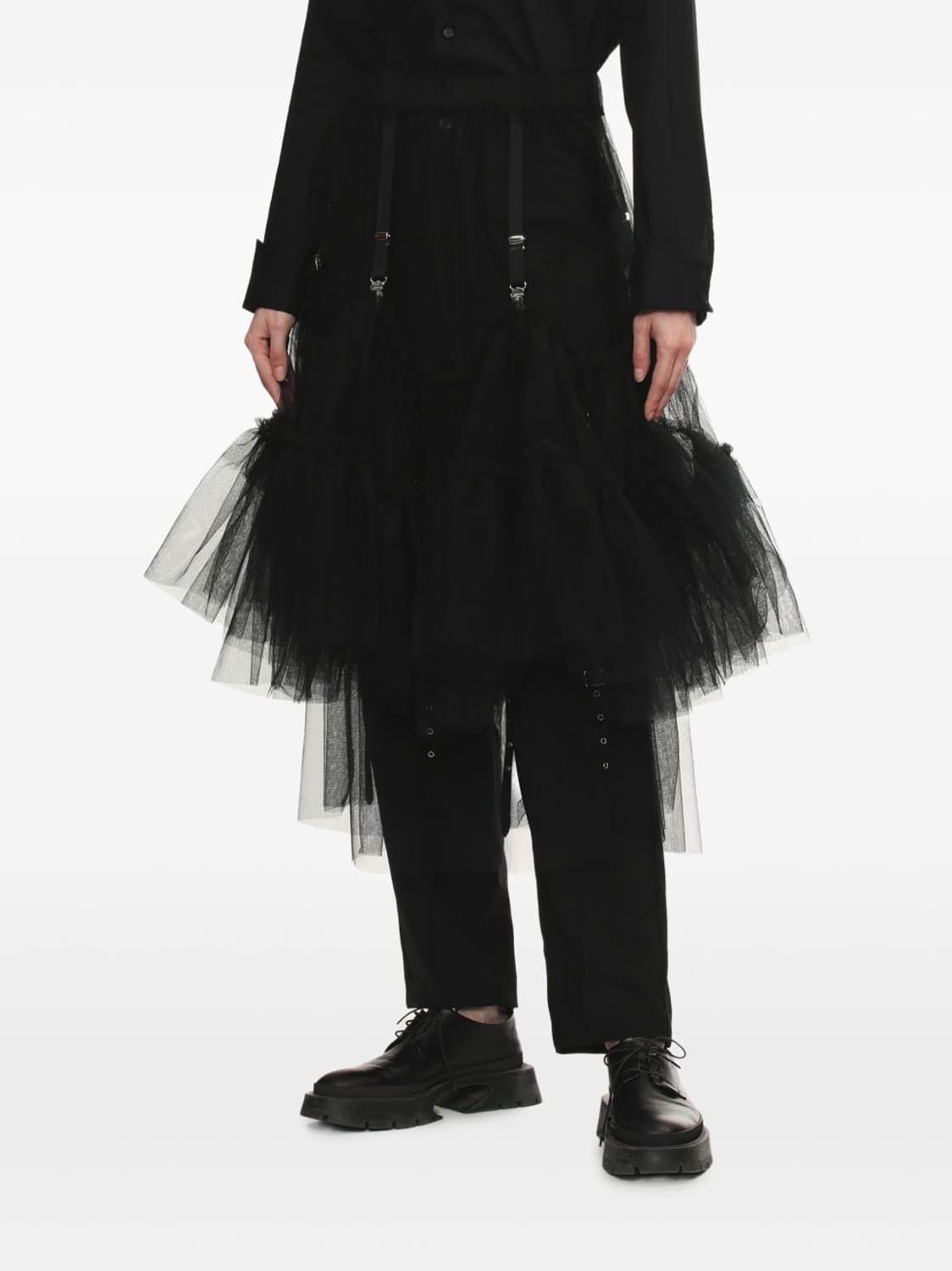 Noir Kei Ninomiya Tulle 가터 메쉬 스커트 상품이미지4