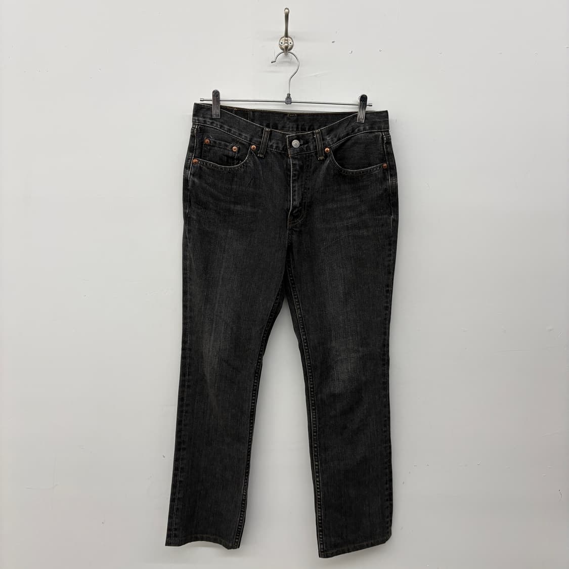 리바이스w502 블랙 데님 청바지 허리31 상품이미지1