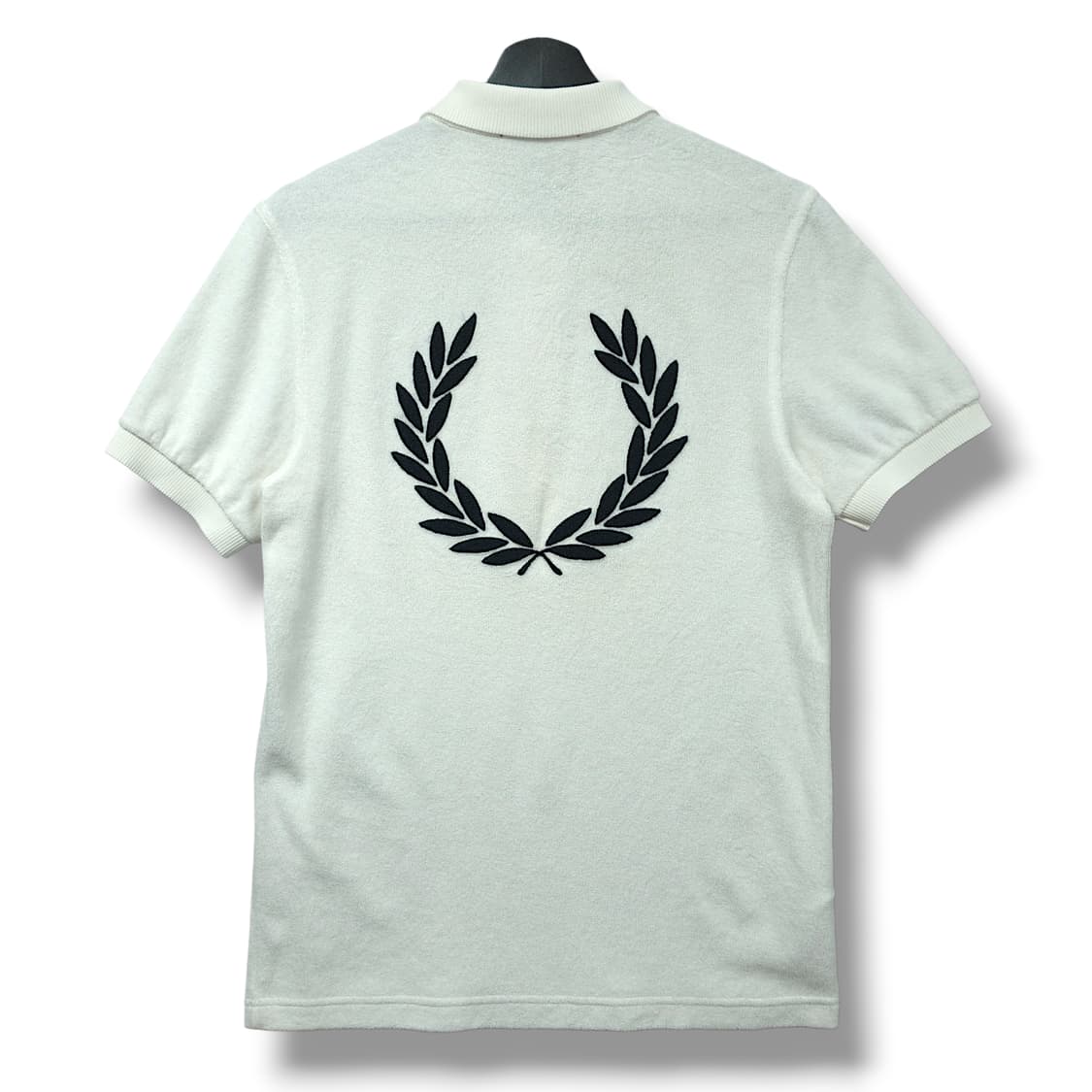 [S] 프레드페리 화이트 로렐 리스 테리 PK 반팔 카라티셔츠 상품이미지2