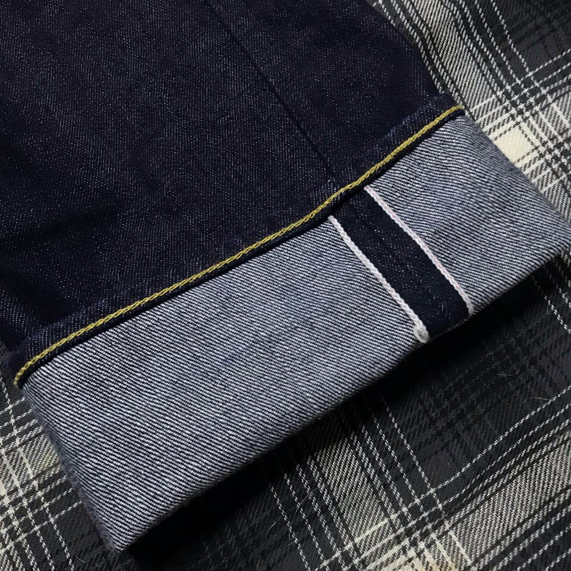 재팬 프랭클린 테일러드 생지 논워시 셀비지 데님 레귤러핏 극미중고 상품이미지6