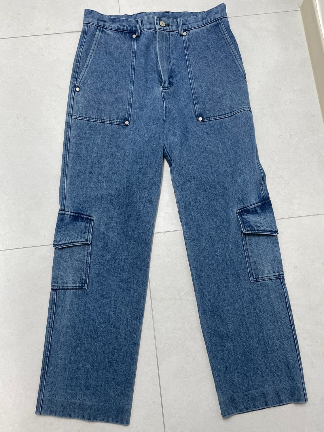 애니타임로릭 자스민  카고 팬츠 데님 상품이미지2