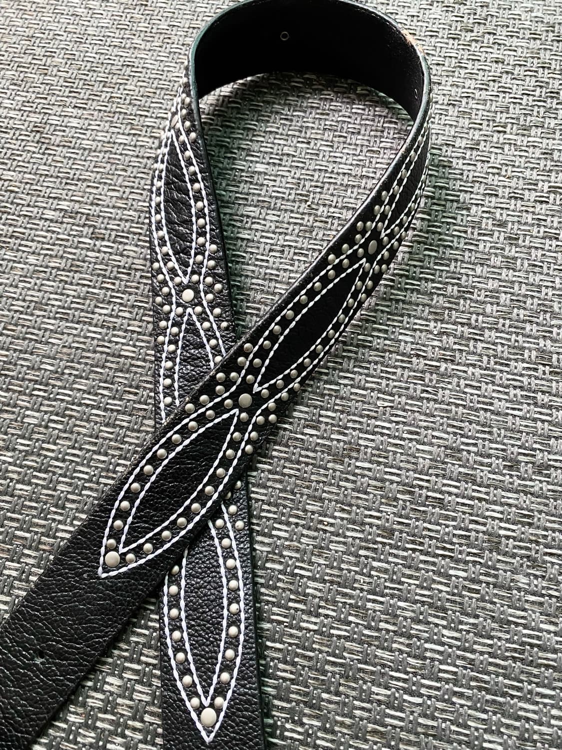 Y2K Mood Stud black Belt 상품이미지2