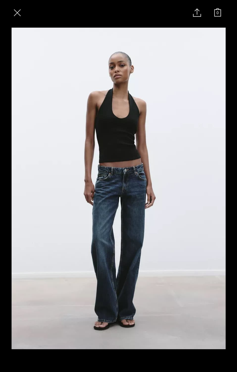 (새상품) zara 자라 JEANS TRF WIDE LEG 로우라이즈 상품이미지3