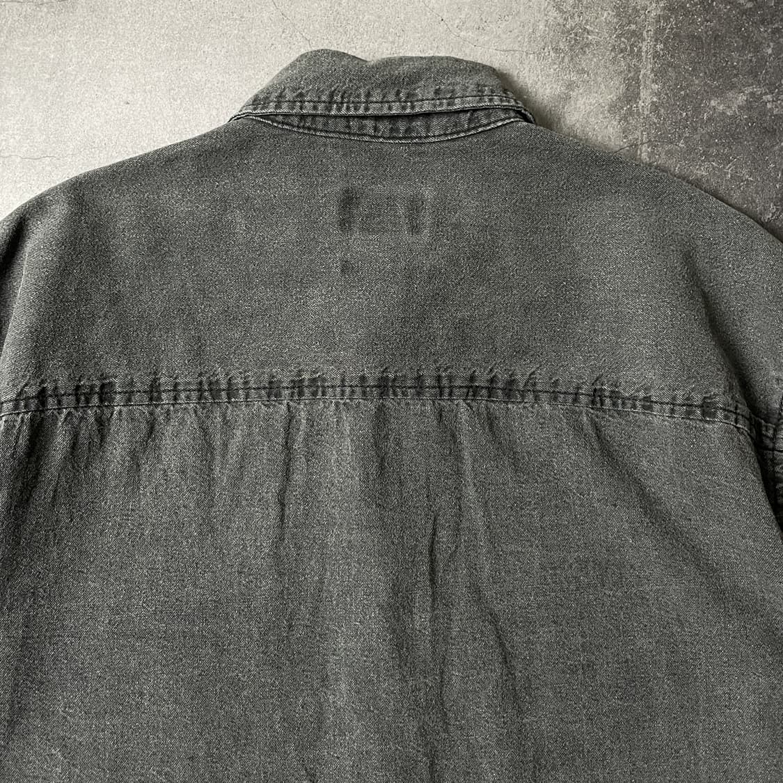 PULL&BEAR 빈티지 차콜 코튼셔츠 A00402 상품이미지7