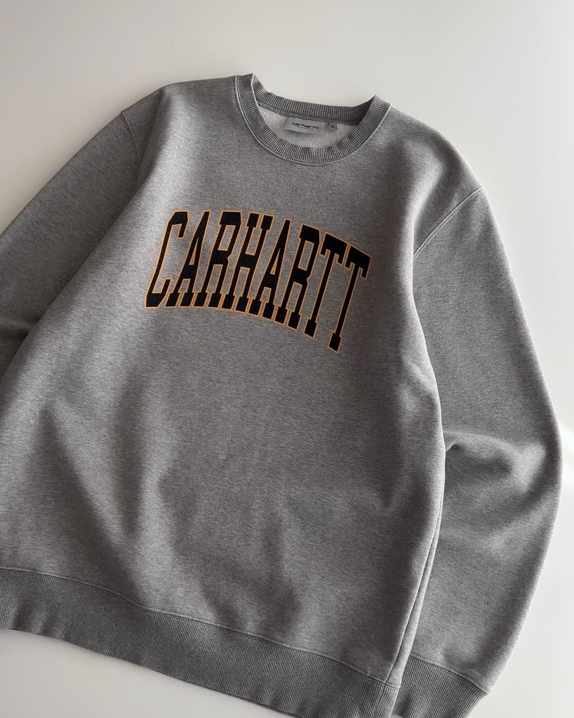 칼하트 그레이 로고 맨투맨 XL 상품이미지2