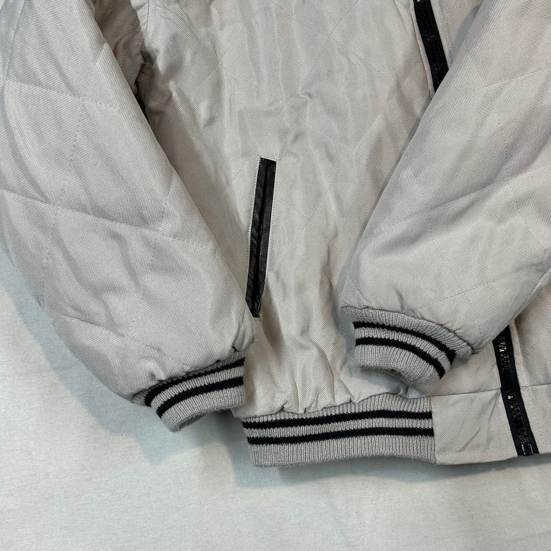 XL) AXEL NEWS 드래곤 자수 퀼팅 블루종 자켓 상품이미지4