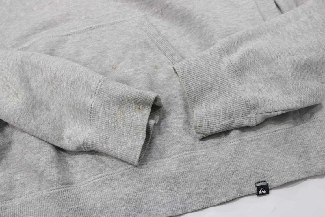 QUIKSILVER 퀵실버 빈티지 로고 오렌지 포인트 그레이 후드티 상품이미지7