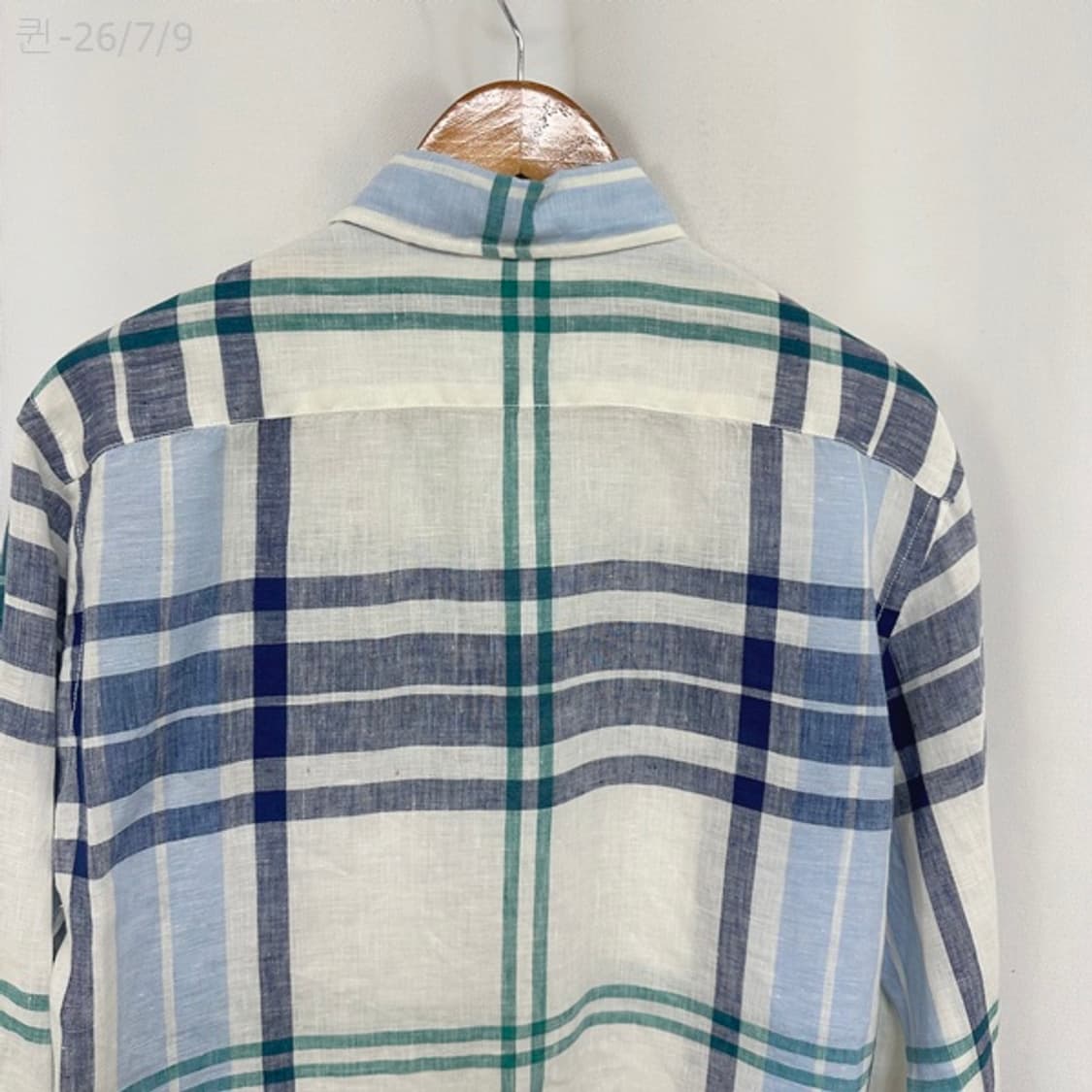 빈폴 남자 마100% 마 체크셔츠 남장 100 상품이미지7