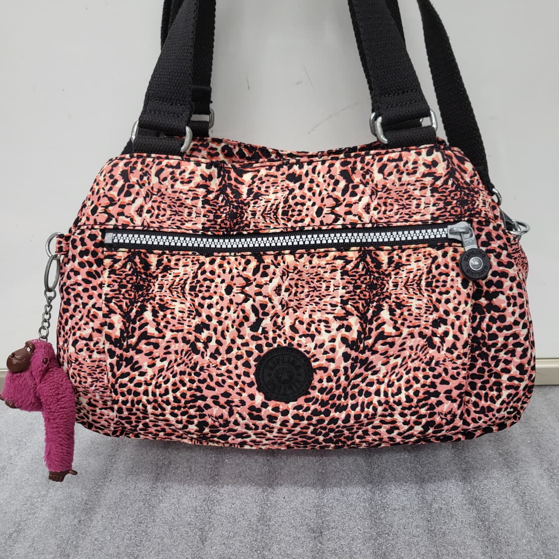 키플링정품 레오파드 패턴 토트백30x20cm 상품이미지2