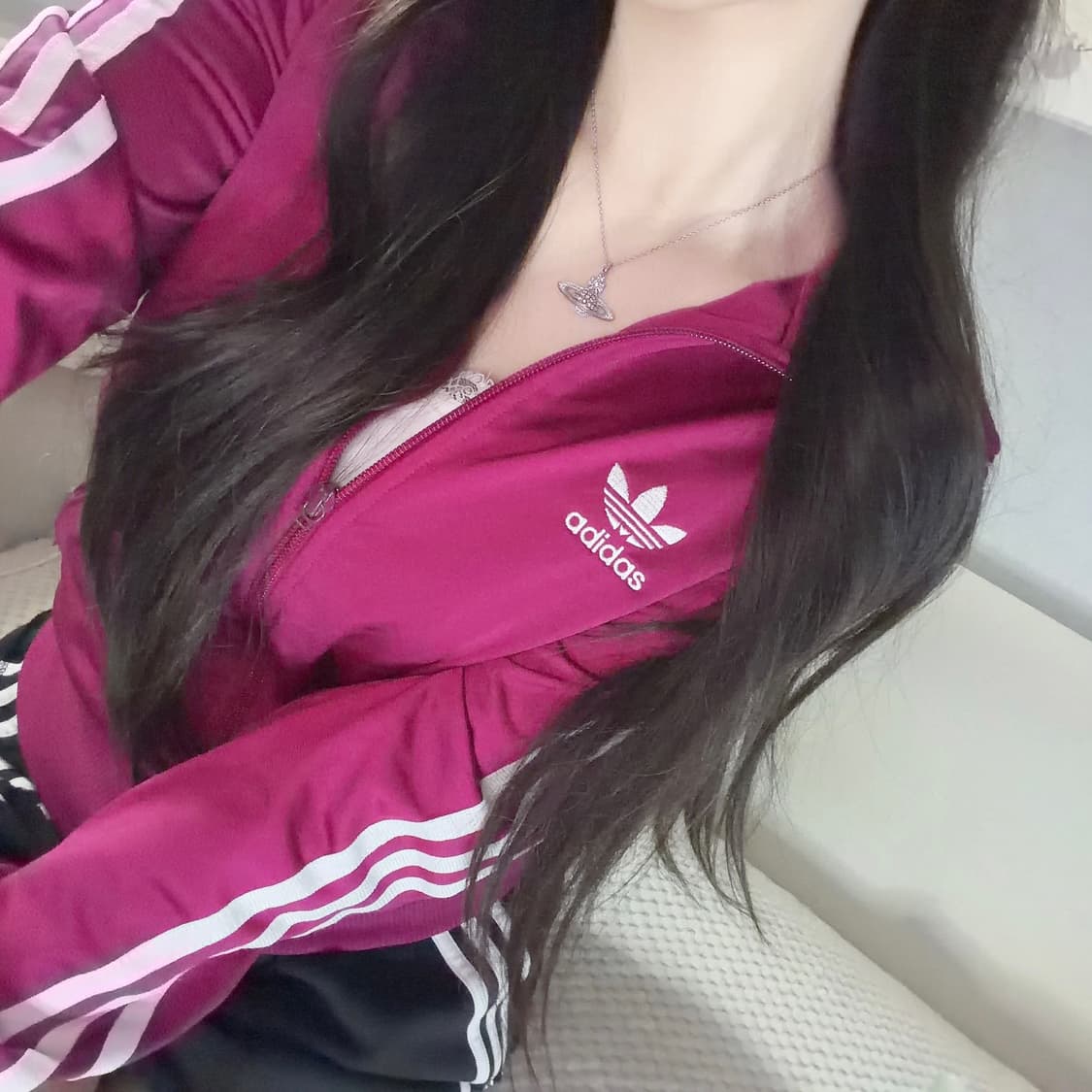 [셋업가] 아디다스 핑크 삼선 파이어버드 져지 85+팬츠90 상품이미지3