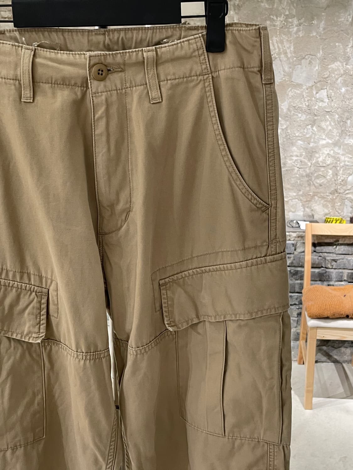 알파 인더스트리 베이지 코튼 카고팬츠 상품이미지3