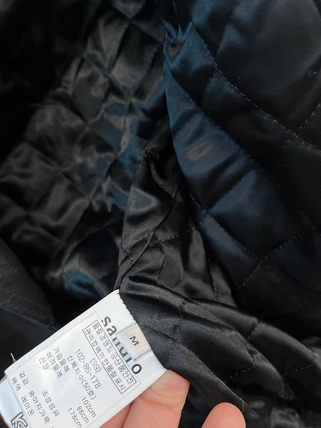 100) 산드로 블랙 퀼팅 라이더자켓 상품이미지6