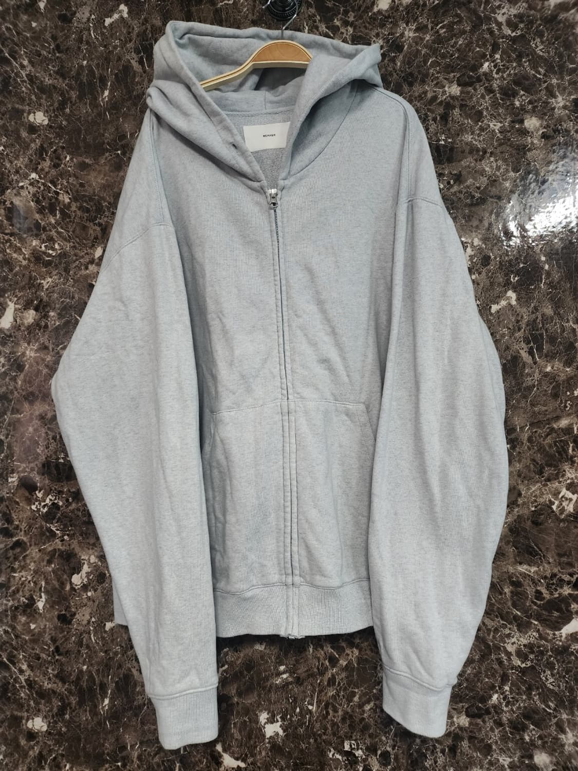 비이커 오버핏 후드집업 3사이즈 상품이미지1