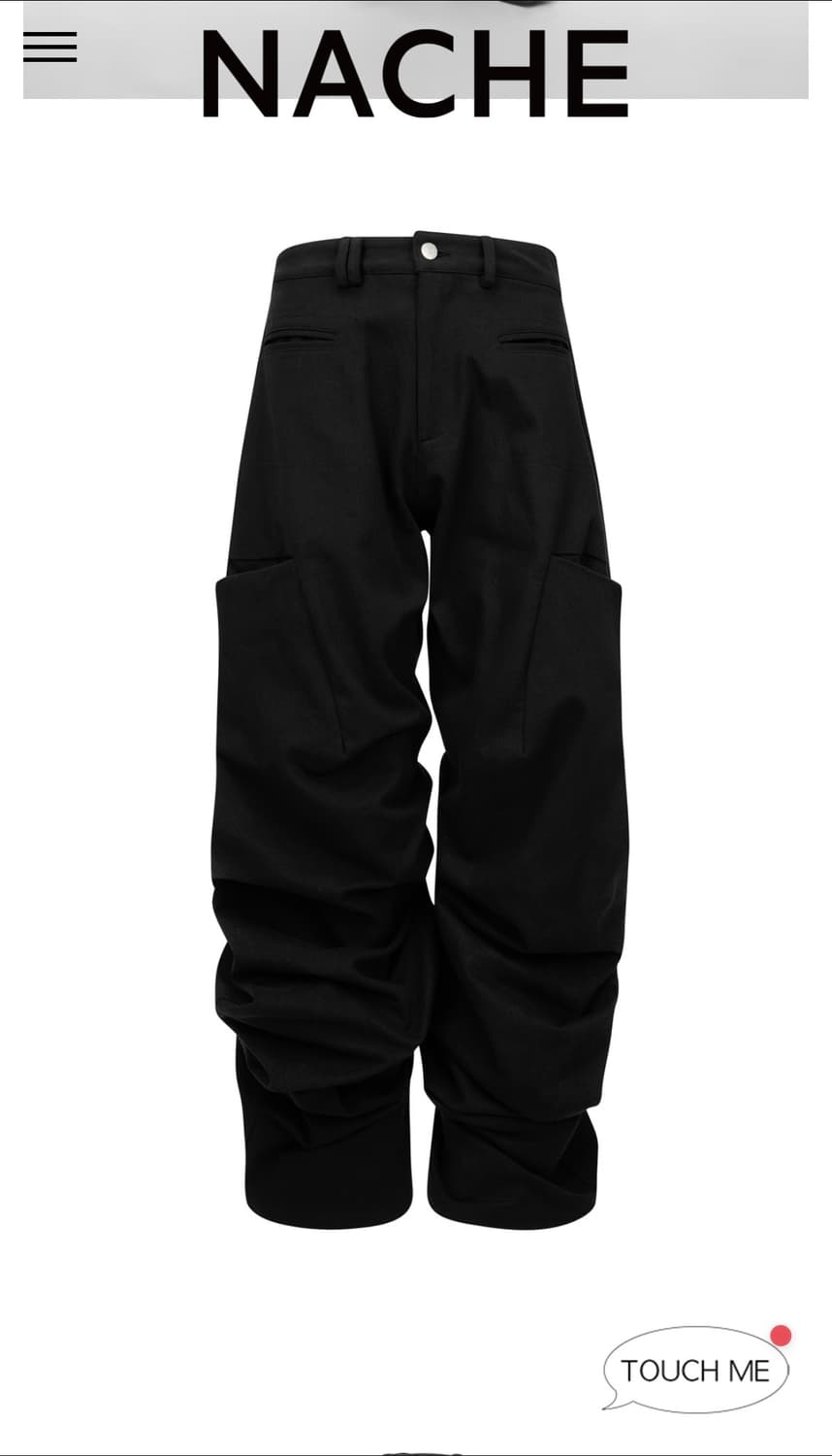 Nache 나체 핀턱 와이드 팬츠 상품이미지3