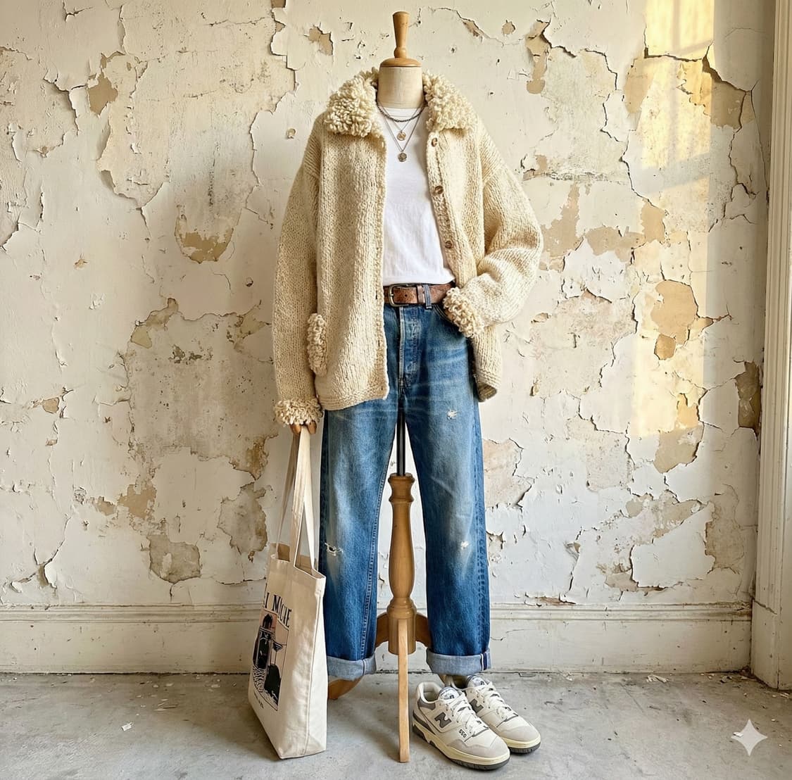 청키한 리얼 에콰도르 가디건 상품이미지3