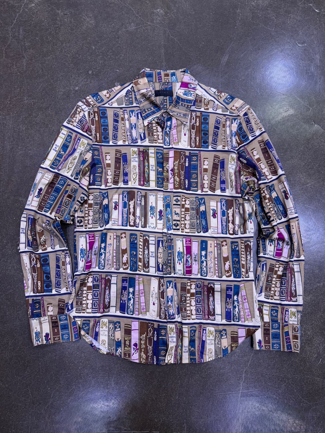 타임옴므 책장 Books 프린팅 셔츠 남방 100 상품이미지1