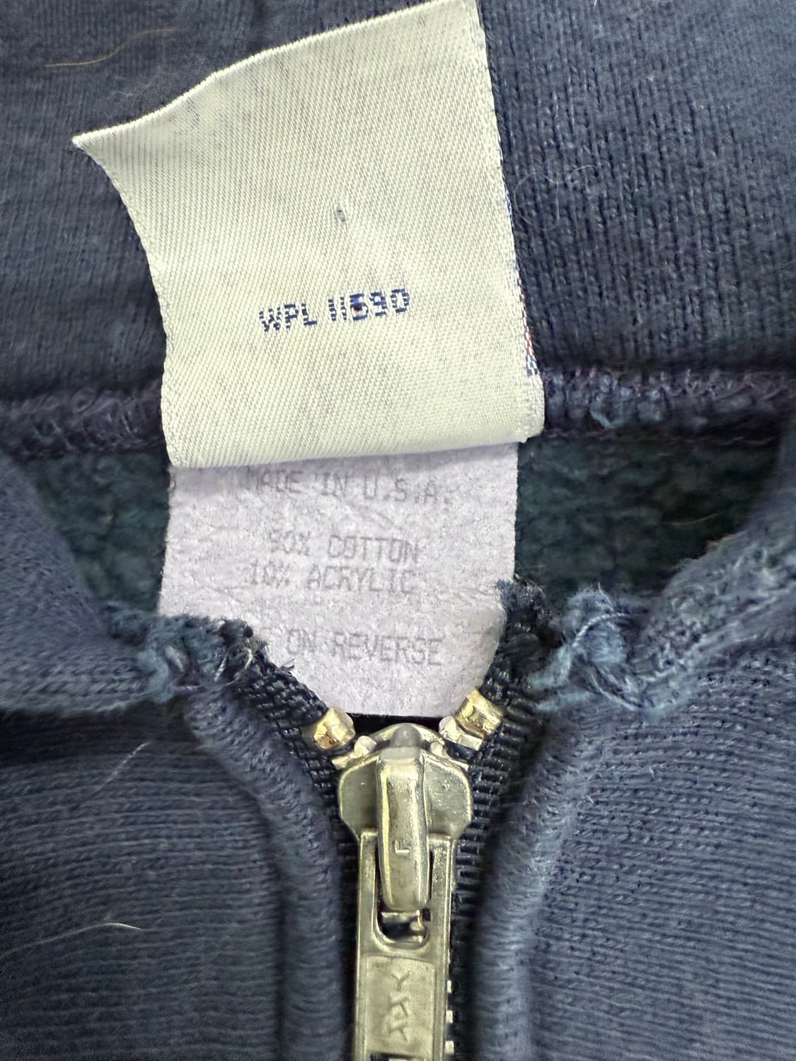 MADE IN USA 90s vintage hoodie NAVY 챔피온 상품이미지4