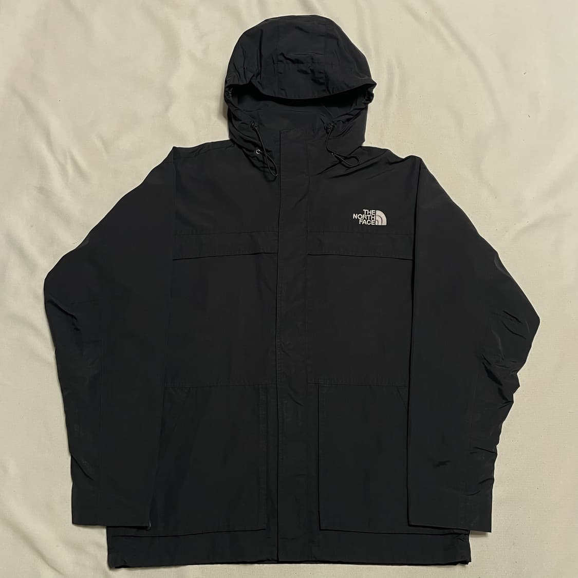 110 노스페이스 블랙 후드 바람막이 상품이미지2