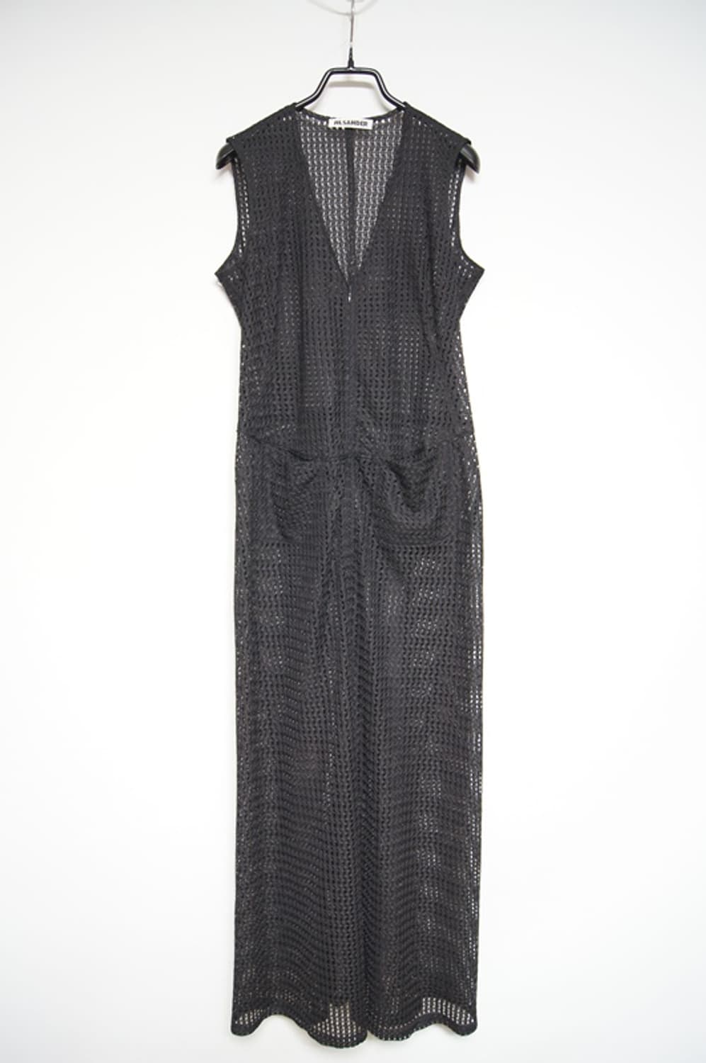 질샌더 정품 블랙 메쉬 맥시 드레스 상품이미지1