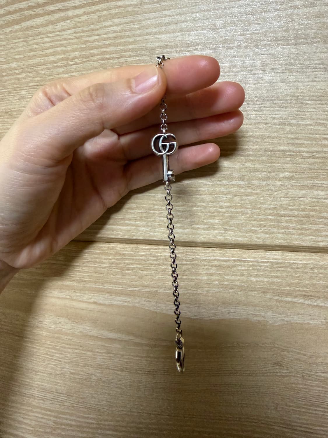 구찌 더블 G 키 브레이슬릿 빈티지 피니시 925 스털링 실버 상품이미지2