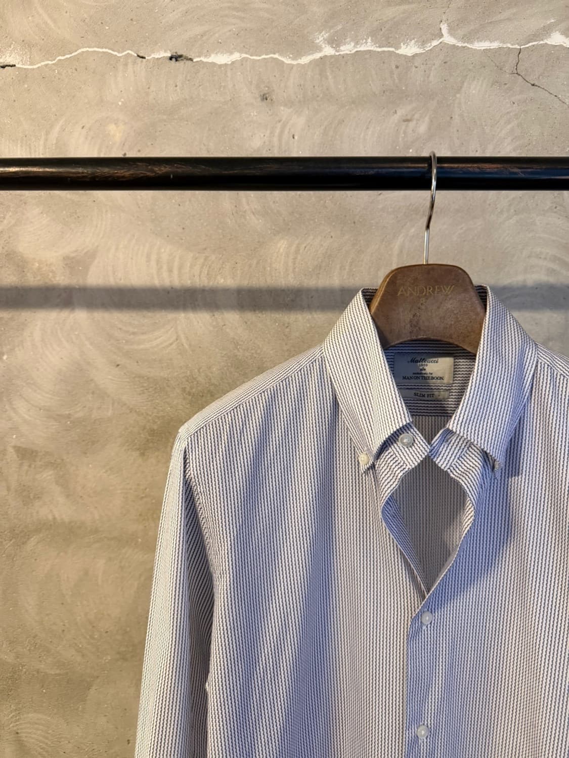 마테우치 X 맨온더분 버튼다운 셔츠 100 상품이미지4