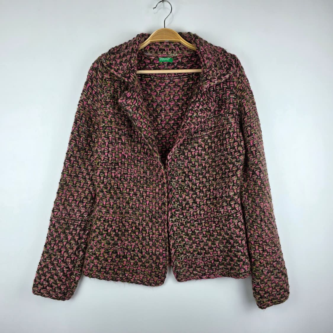 Benetton 멀티컬러 니트 가디건 상품이미지1