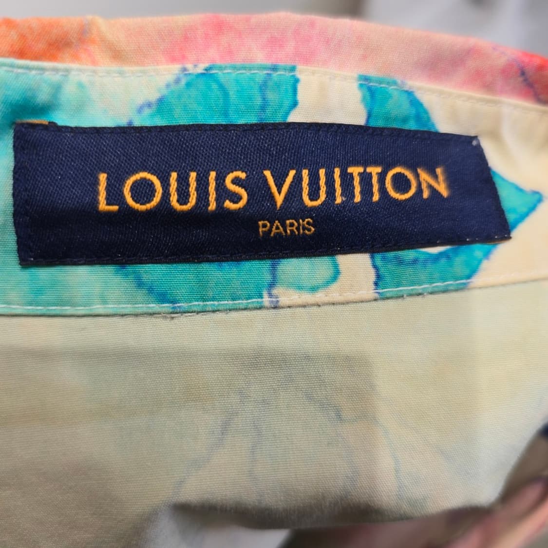[중고/정품] 루이비통 모노그램 멀티컬러 워터컬러 반팔 셔츠 L 상품이미지5
