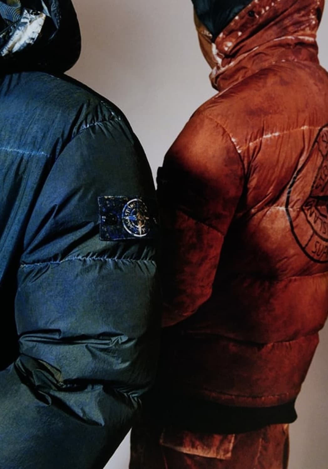 [M] 슈프림 스톤아일랜드 크링클랩스 다운 코랄 상품이미지1