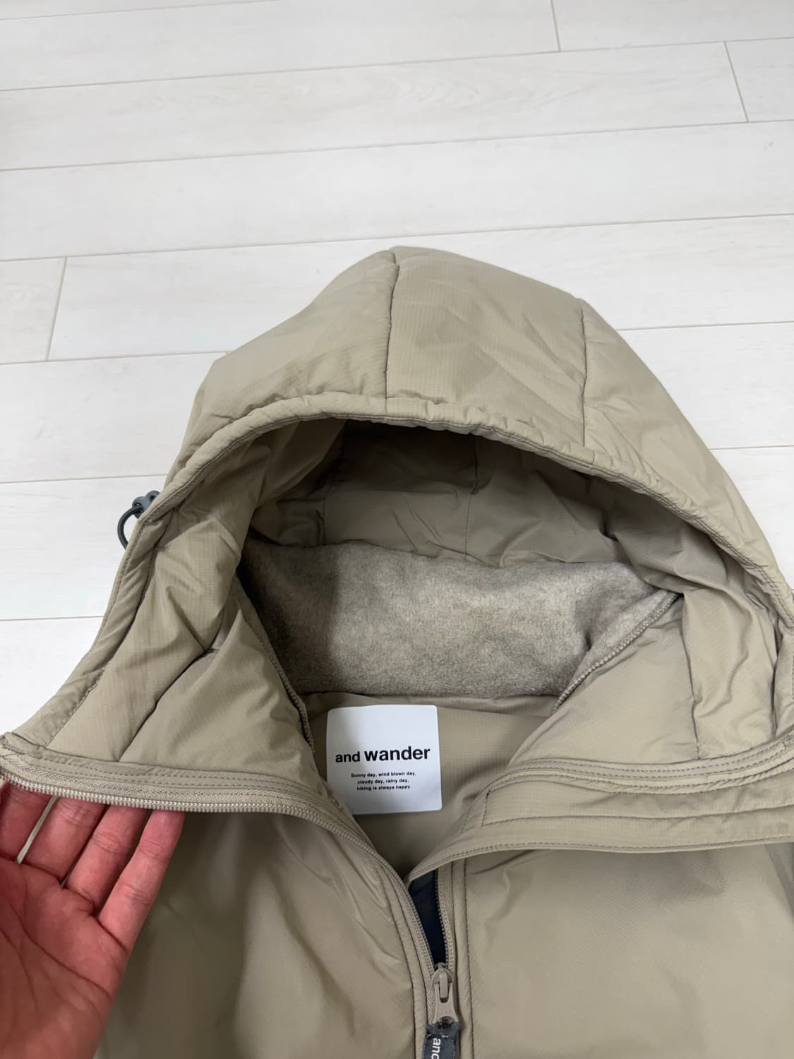 한글텍) 앤드원더 탑 플리스 자켓 L 사이즈  리테일가 739,000원  상품이미지5