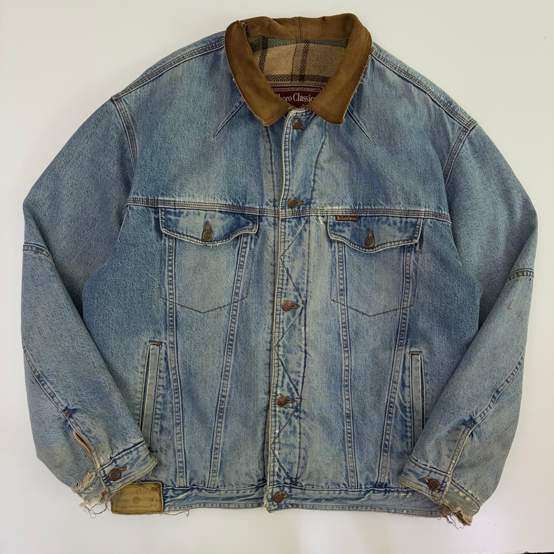 Marlboro   말보루 클래식 90,s 블랭킷 데님 자켓 상품이미지2