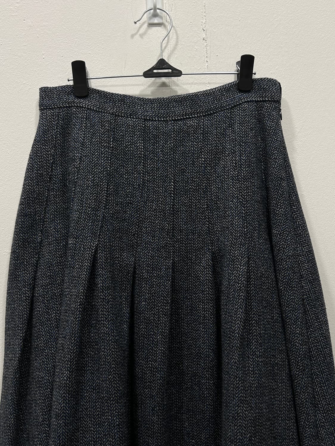 프로스트제이 헤링본 롱 플리츠 스커트 M 상품이미지4