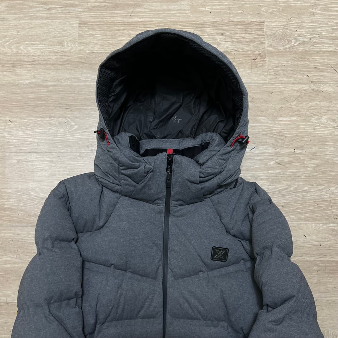 JDX 여성 골프웨어 덕다운 기능성 후드 패딩 점퍼 [차콜] M/95 상품이미지2