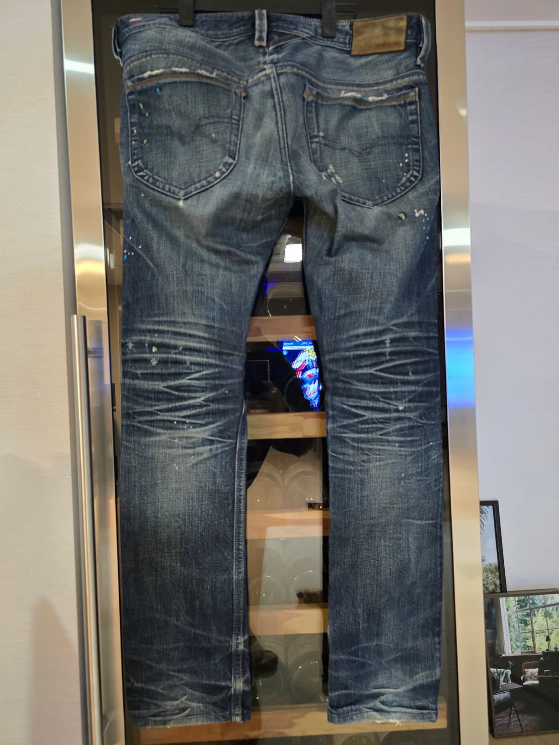 디젤 워싱 데님진 32사이즈입니다. 상품이미지4