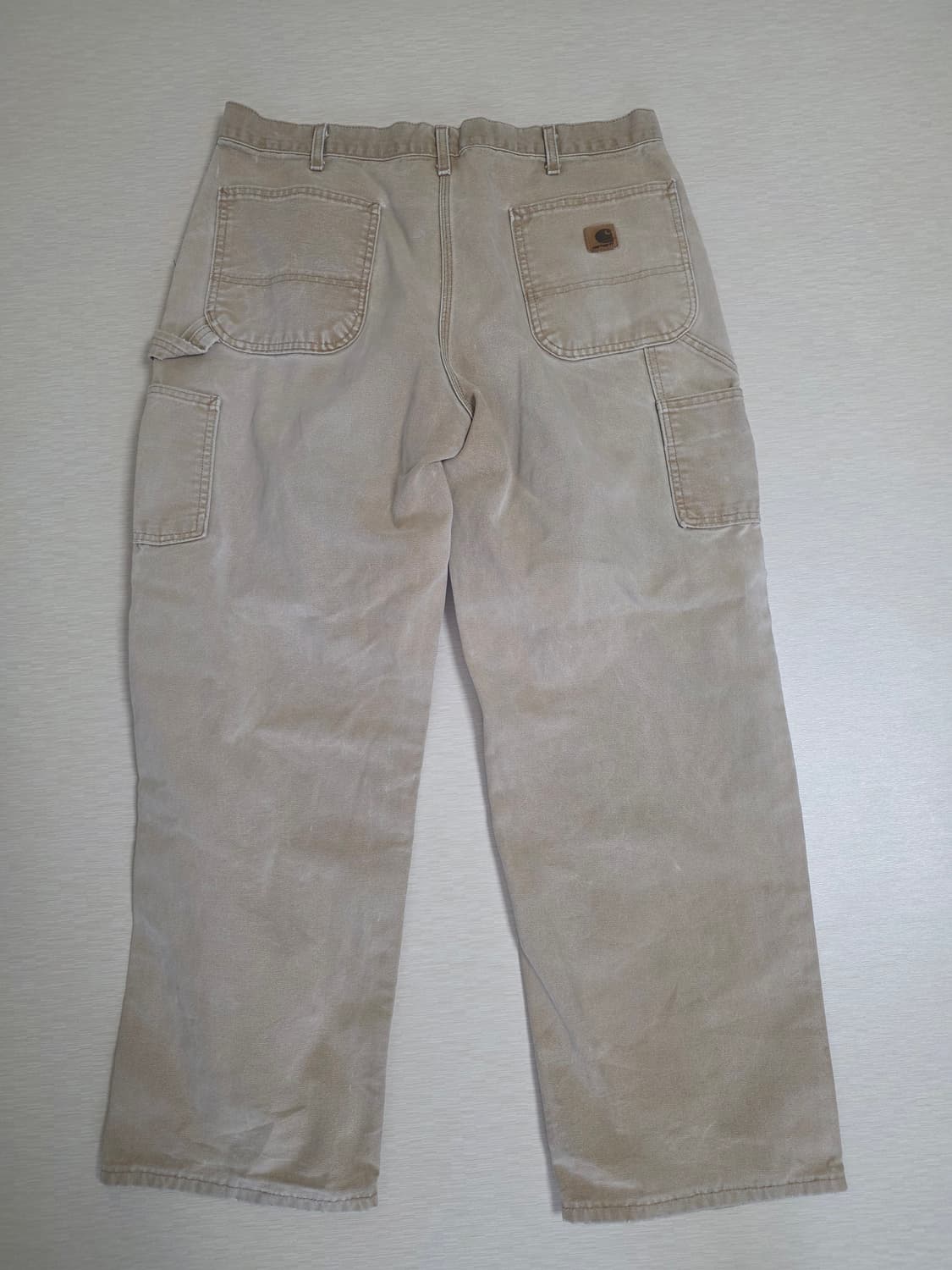 칼하트 워크팬츠 페이딩 브라운 Made in USA 상품이미지1