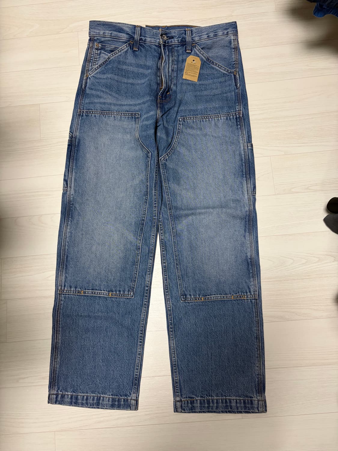 (새상품) 리바이스 568 더블니 카펜더 데님 32x32 상품이미지5