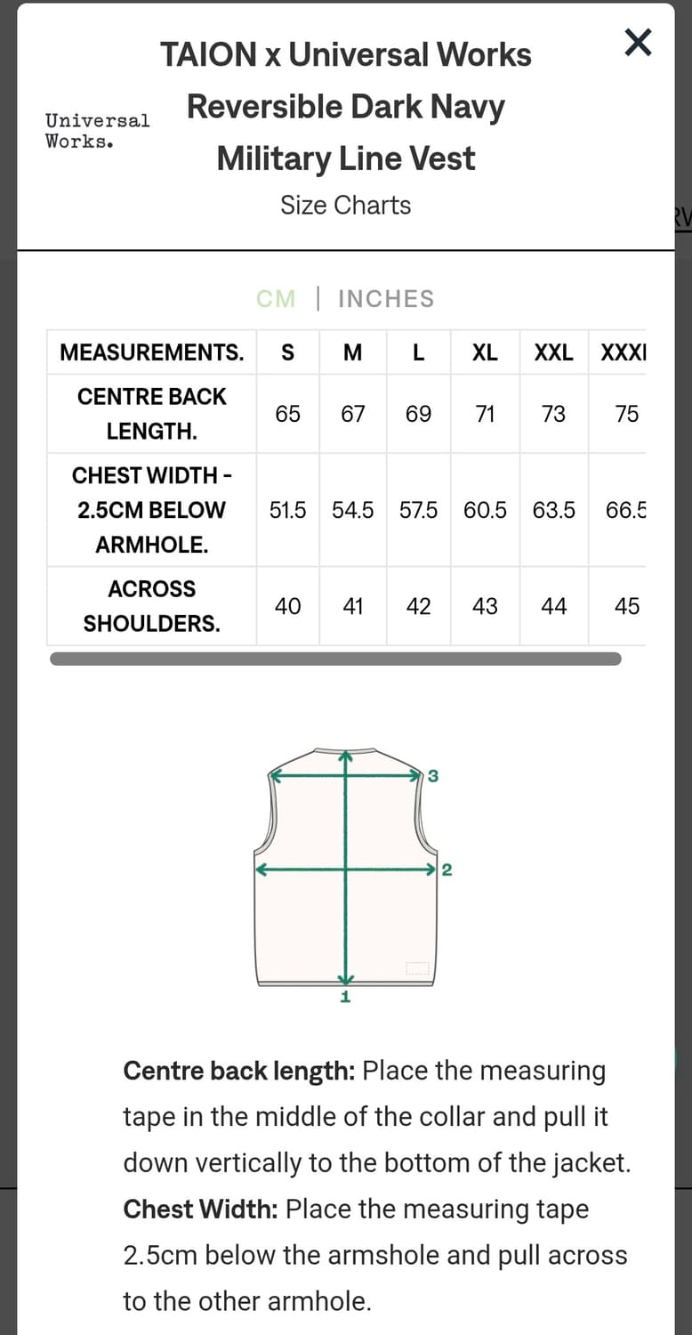 TAION x Universal Works Reversible Dark  상품이미지4