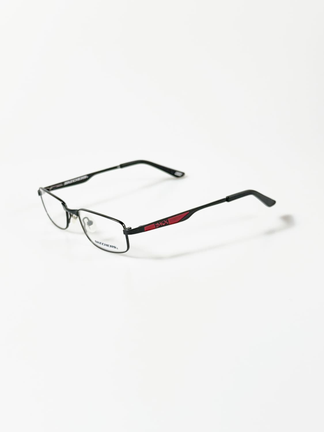 SKECHERS 블랙 슬림 스퀘어 메탈 빈티지 안경 상품이미지3