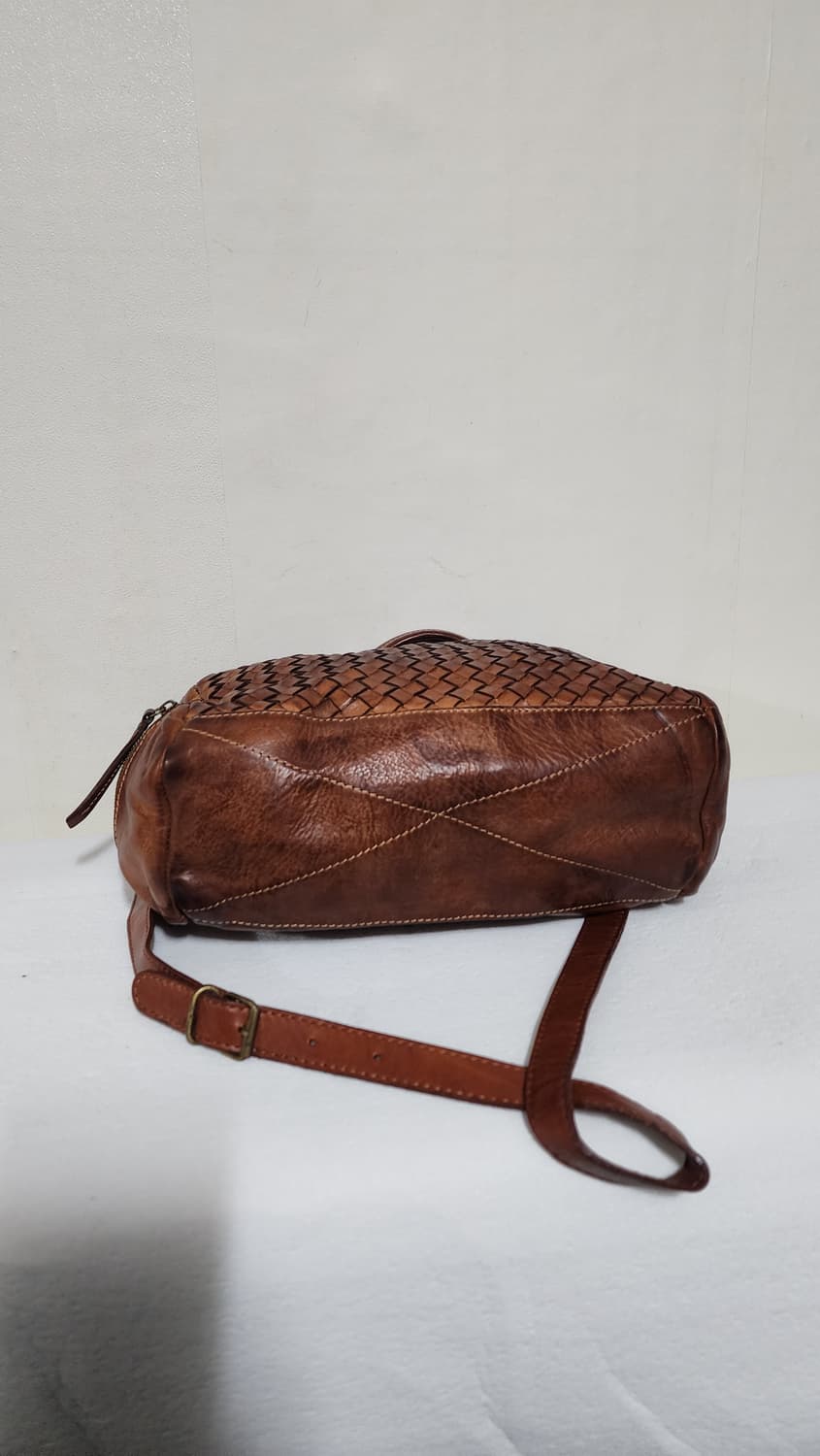 이태리 가죽 위빙 크로스백 토트백 여행용 가방 상품이미지6