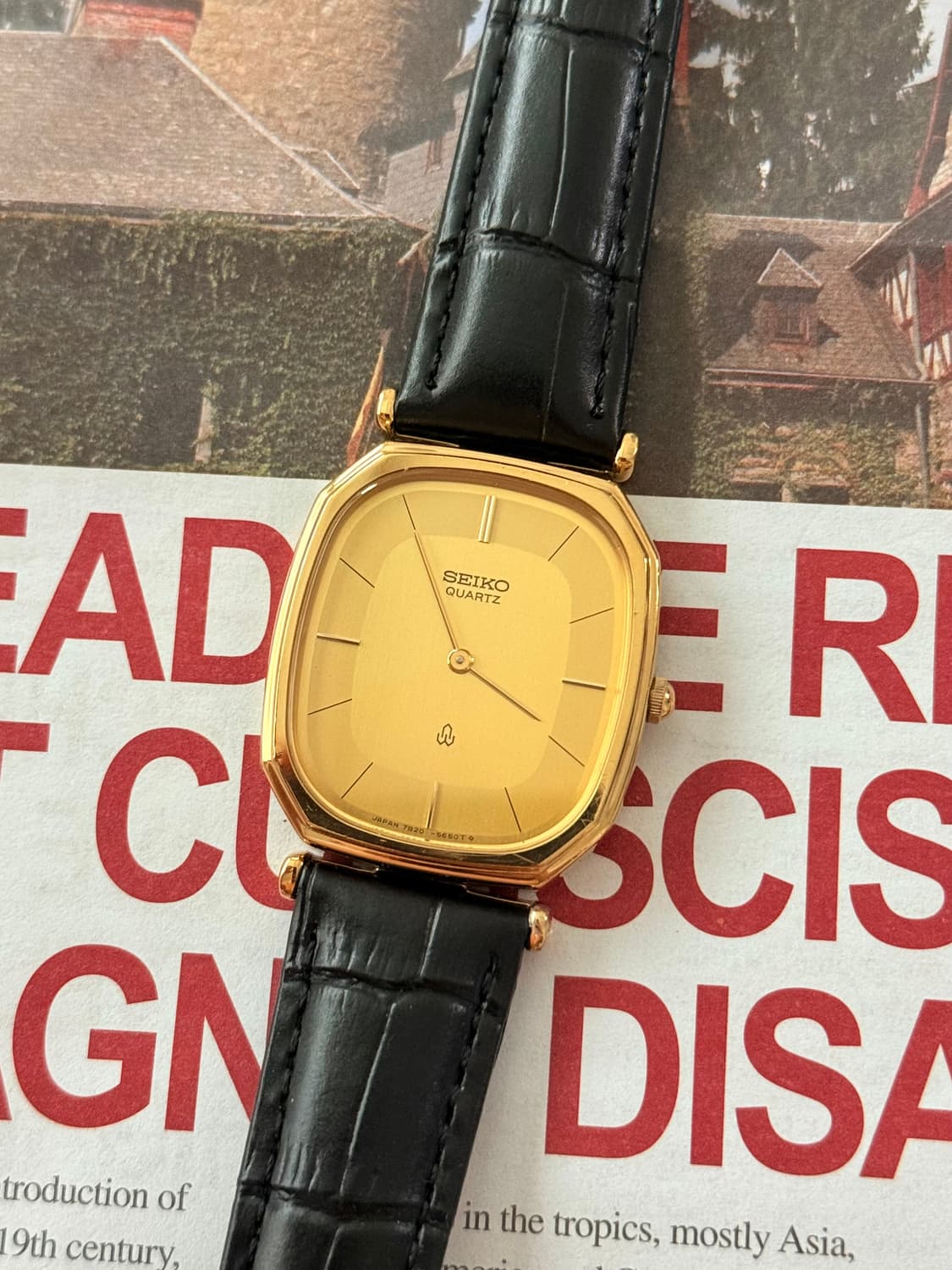 Seiko 세이코 쿼츠 스퀘어 골드 1980-1990 상품이미지1