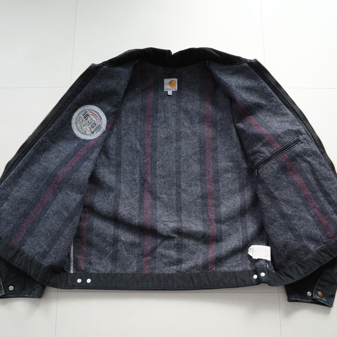 125주년 칼하트 001 블랭킷 워크 자켓 블랙 MADE IN USA 상품이미지6