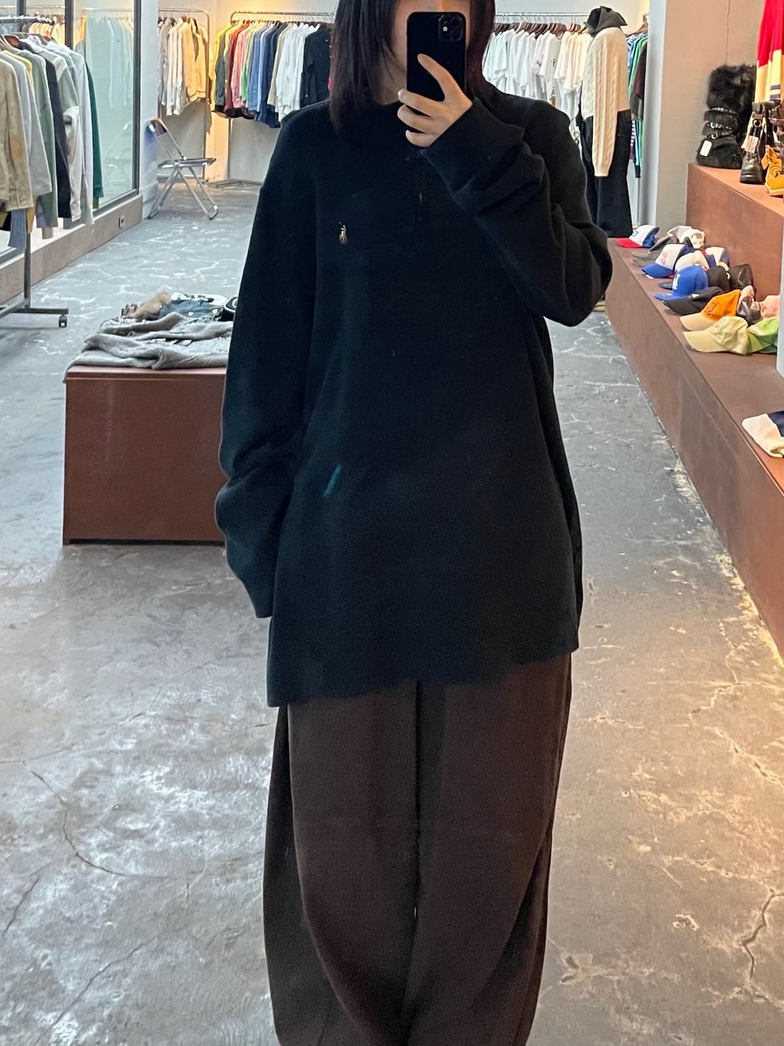 폴로 랄프로렌 포니로고 QR라벨 반집업 풀오버 니트 H932 상품이미지1