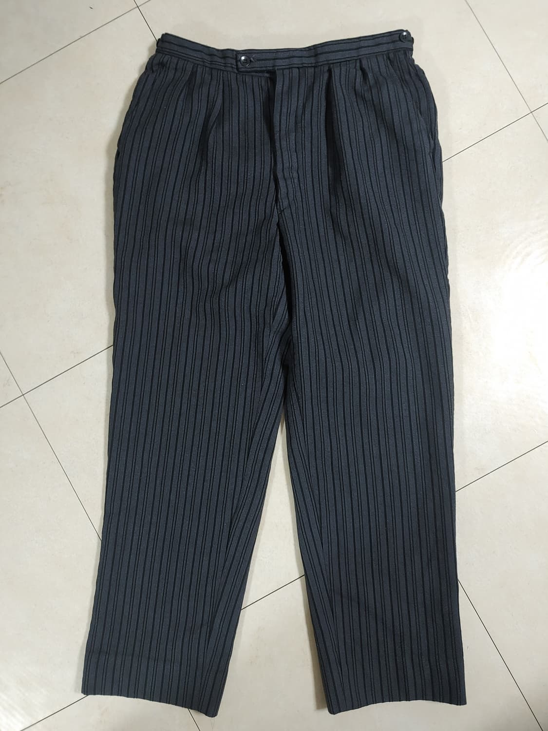 60s 프렌치 스트라이프 울 트라우저 상품이미지1