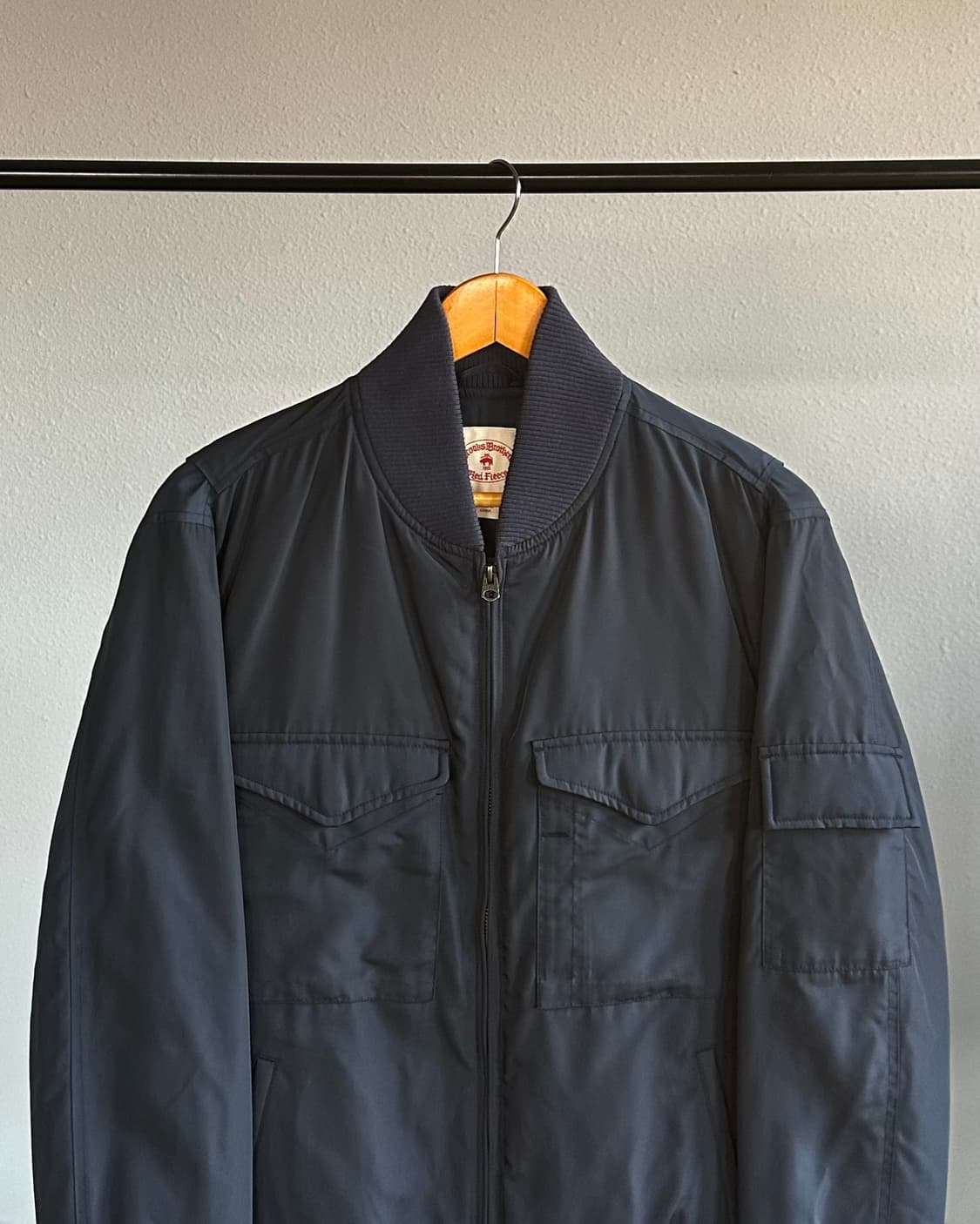 [M]브룩스 브라더스 패디드 봄버 자켓 네이비 상품이미지2